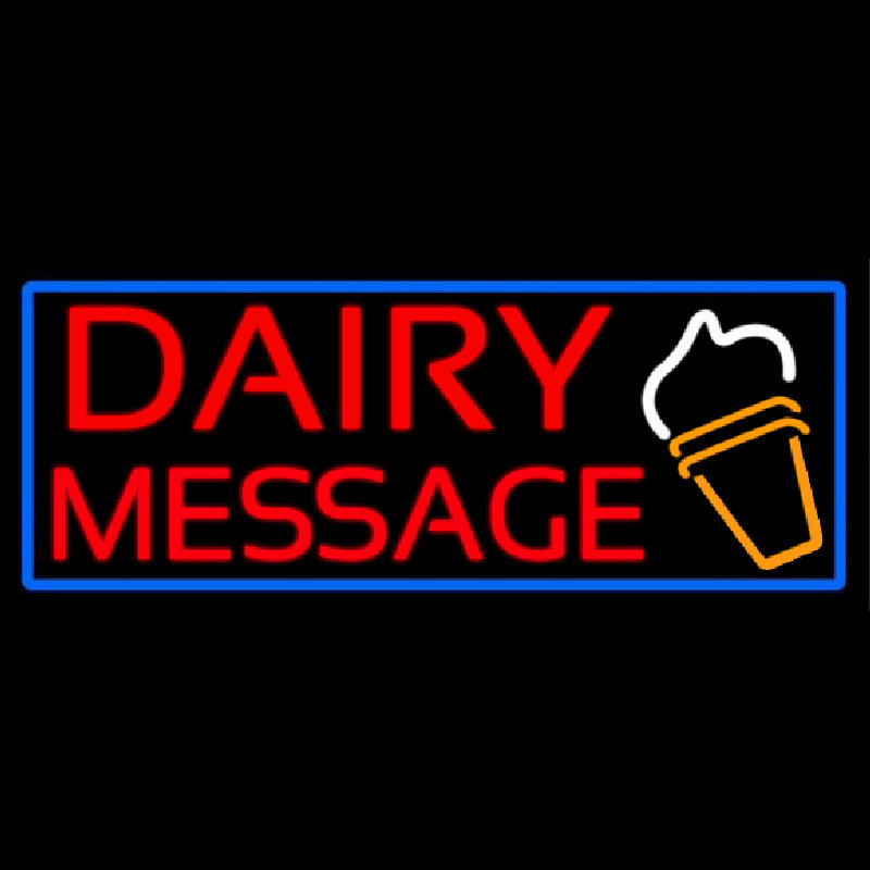 Custom Dairy On Logo Enseigne Néon