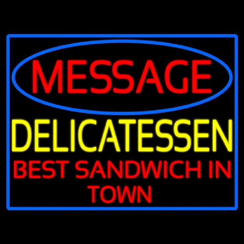 Custom Delicatessen Enseigne Néon