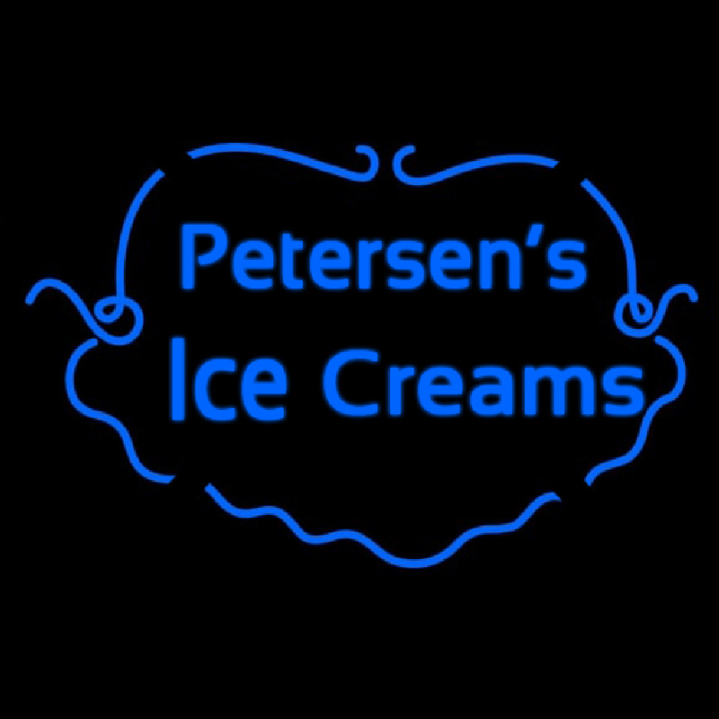 Custom Petersens Ice Creams Enseigne Néon