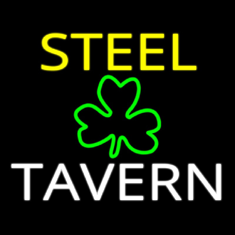 Custom Steel Tavern 1 Enseigne Néon
