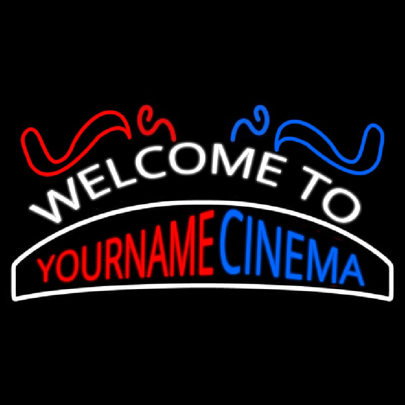 Custom Welcome To Cinema Enseigne Néon