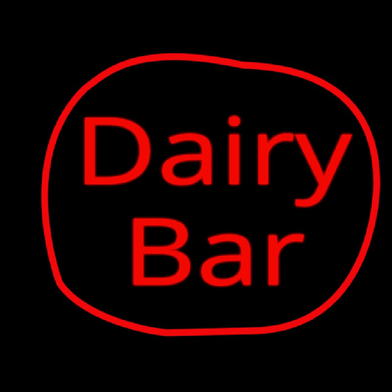 Dairy Bar Enseigne Néon