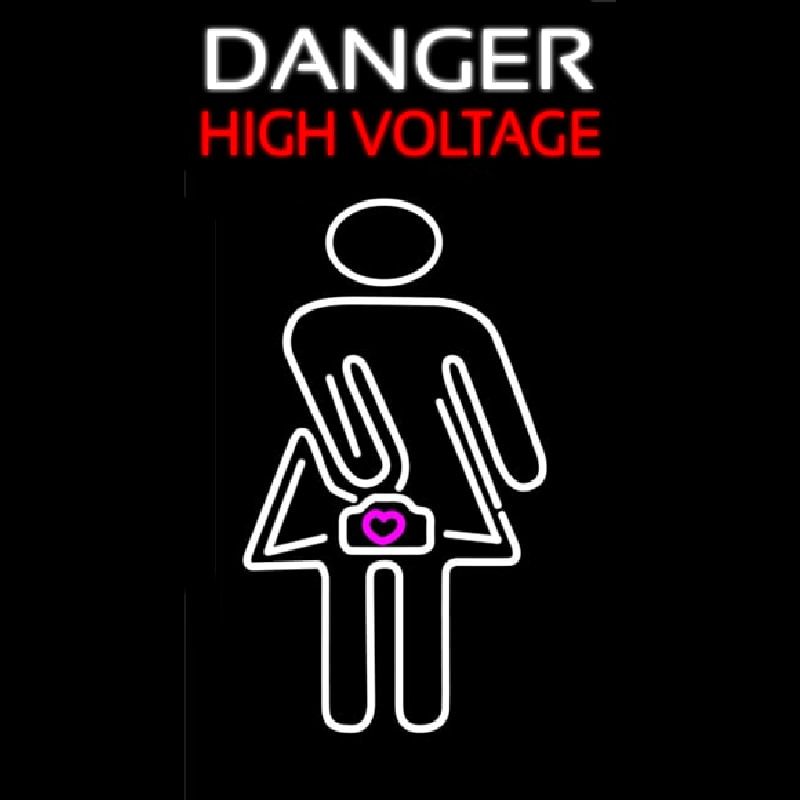 Danger High Voltage Enseigne Néon