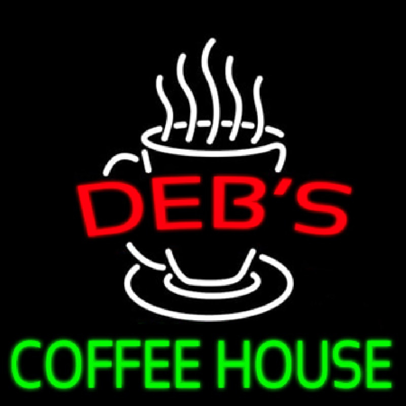 Debs Coffee House Enseigne Néon