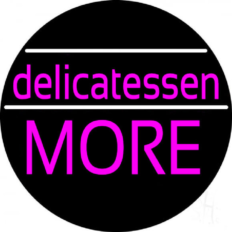 Delicatessen More Enseigne Néon