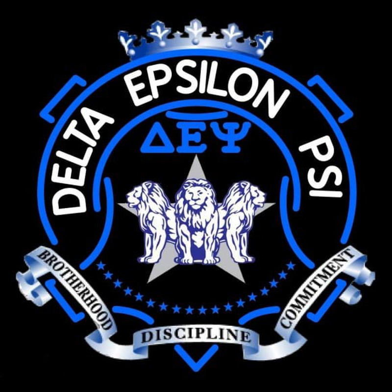 Delta Epsilon Psi Logo Enseigne Néon