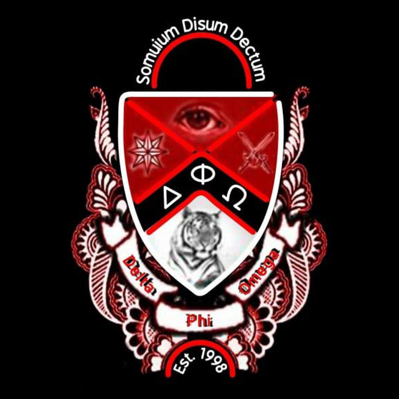 Delta Phi Omega Logo Enseigne Néon