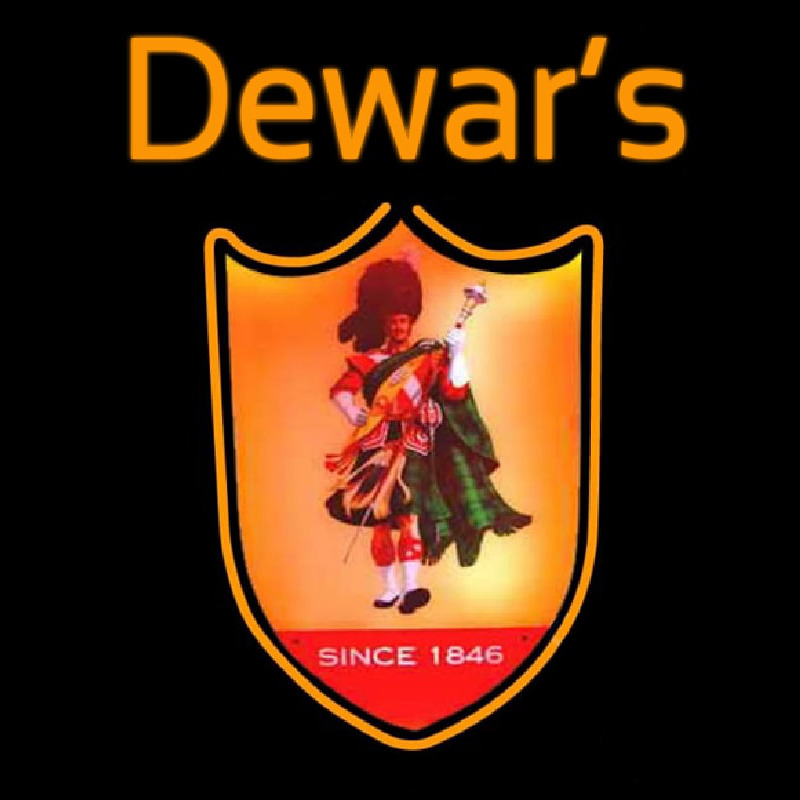 Dewars Scotchman Enseigne Néon