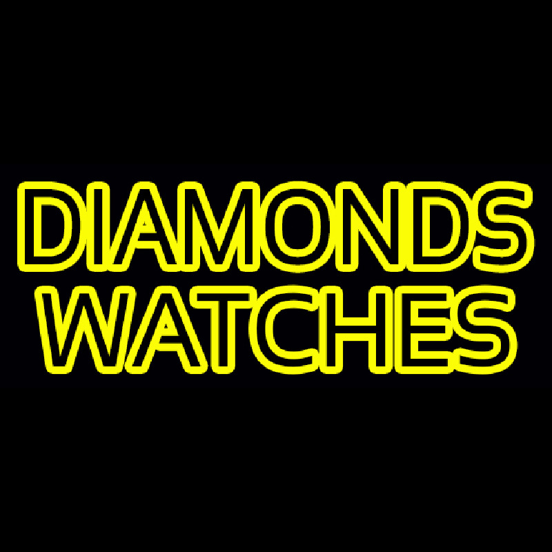 Diamonds Watches Enseigne Néon