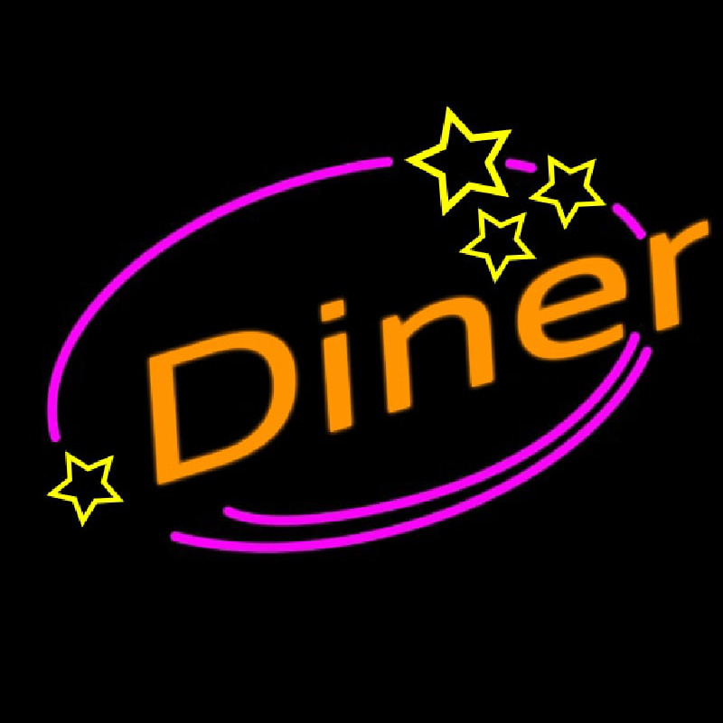 Diner With Star Enseigne Néon