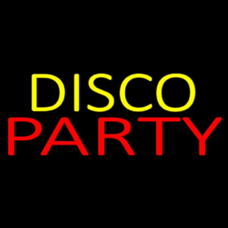 Disco Party 4 Enseigne Néon