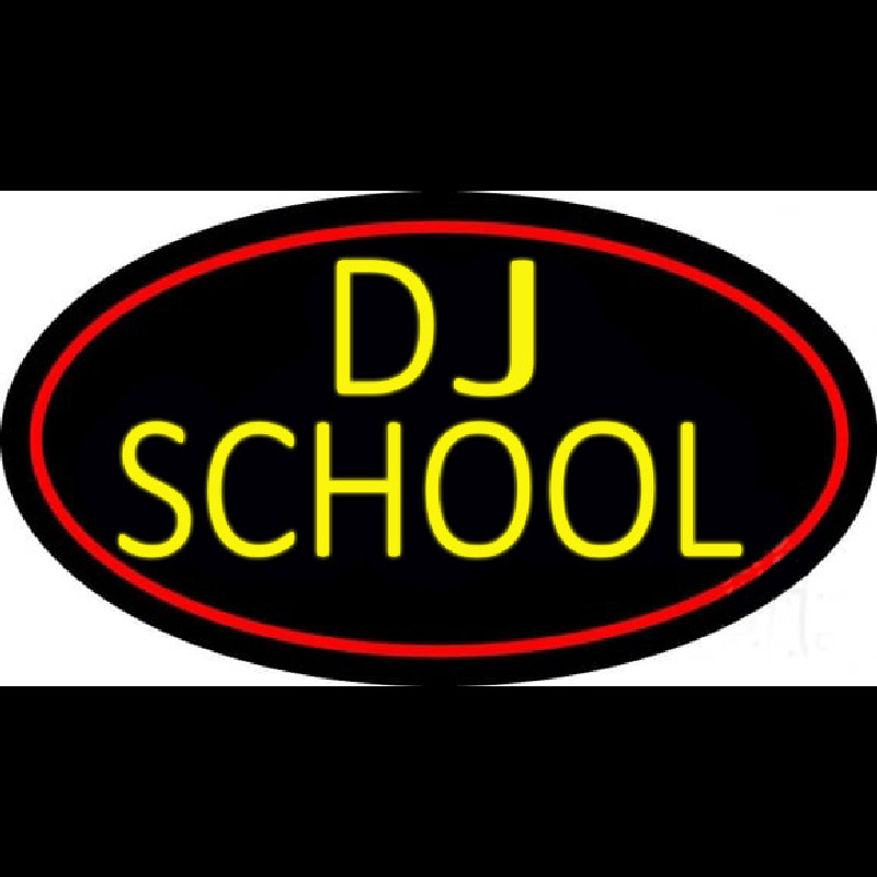 Dj School Enseigne Néon