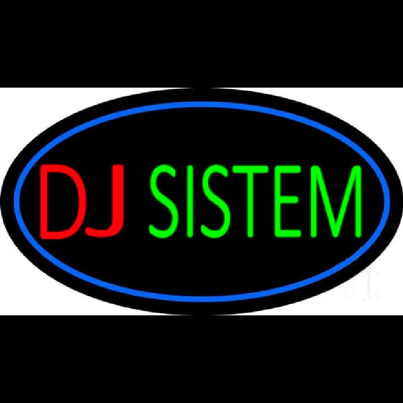 Dj System Block 2 Enseigne Néon