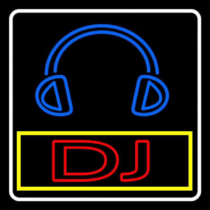 Dj With Logo Enseigne Néon