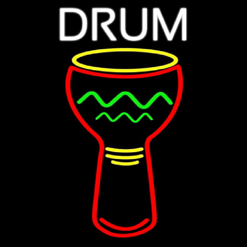 Djembe Drum 2 Enseigne Néon