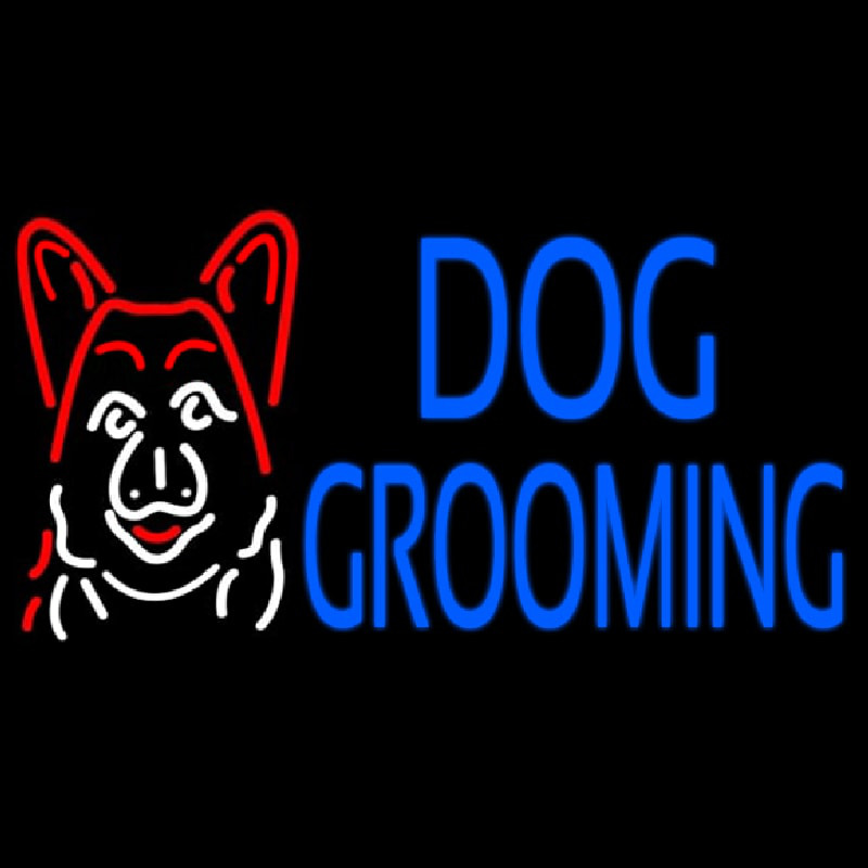 Dog Grooming Enseigne Néon