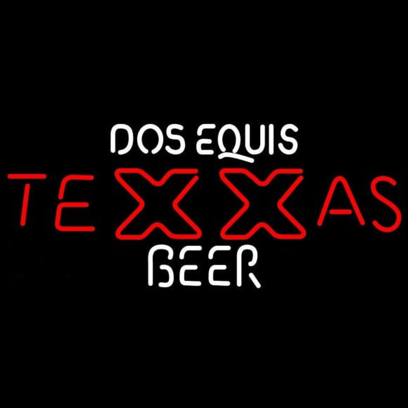 Dos Equis TeXXas Beer Sign Enseigne Néon