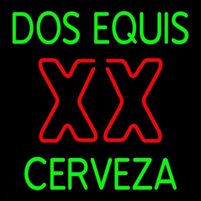 Dos Equis X  Cerveza 24 24 Beer Sign Enseigne Néon