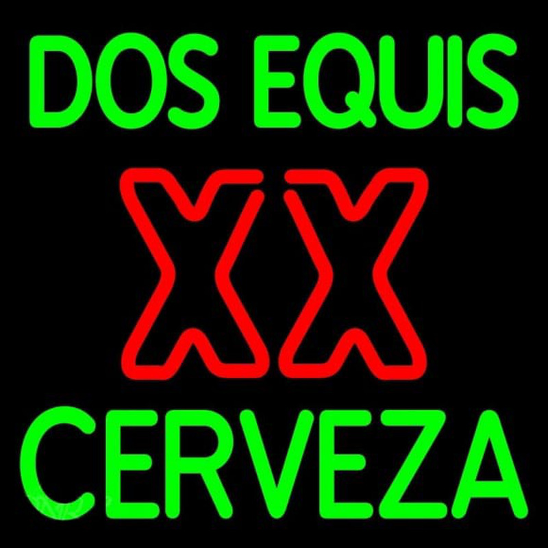 Dos Equis X  Cerveza Beer Sign Enseigne Néon