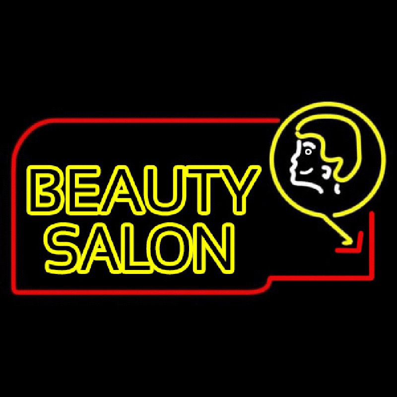 Double Stroke Beauty Salon Enseigne Néon