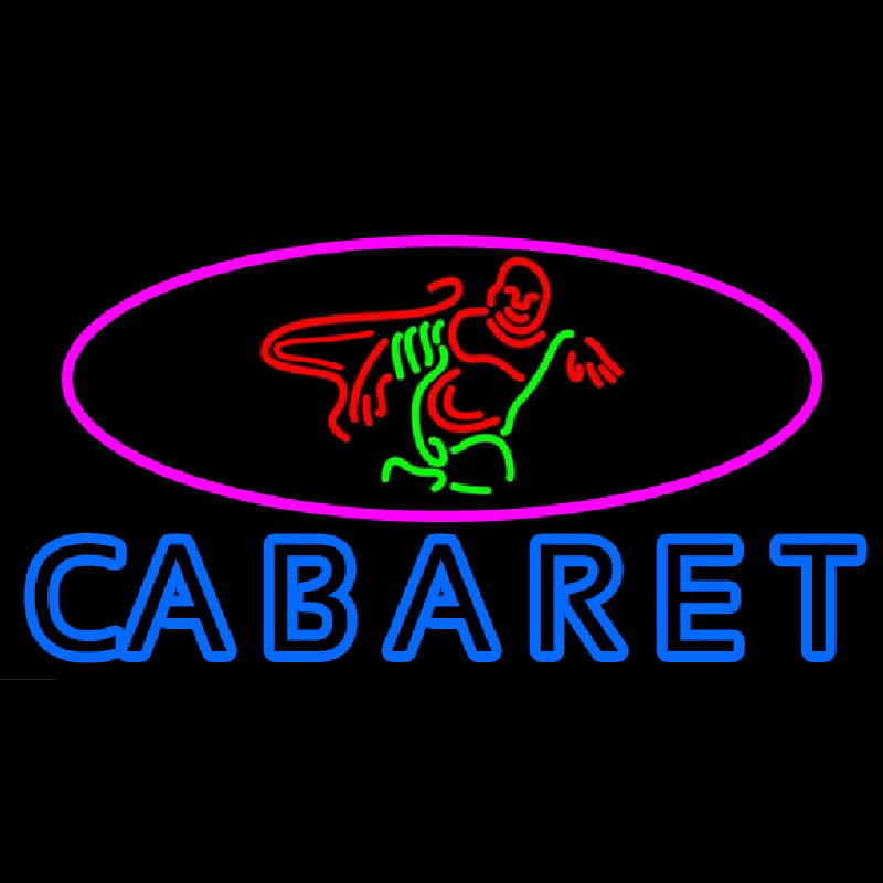 Double Stroke Cabaret Logo Enseigne Néon