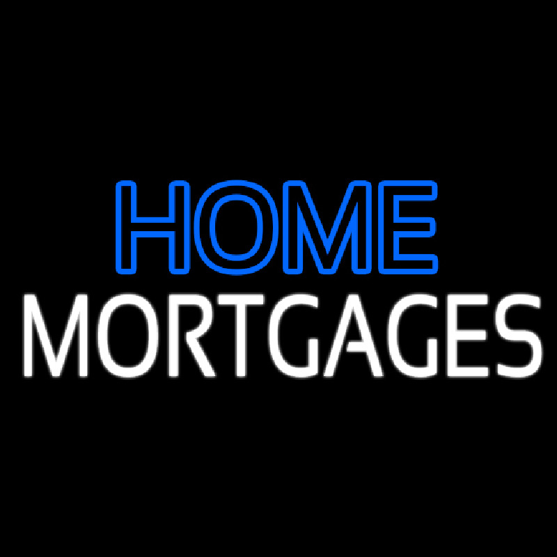 Double Stroke Home Mortgage Enseigne Néon
