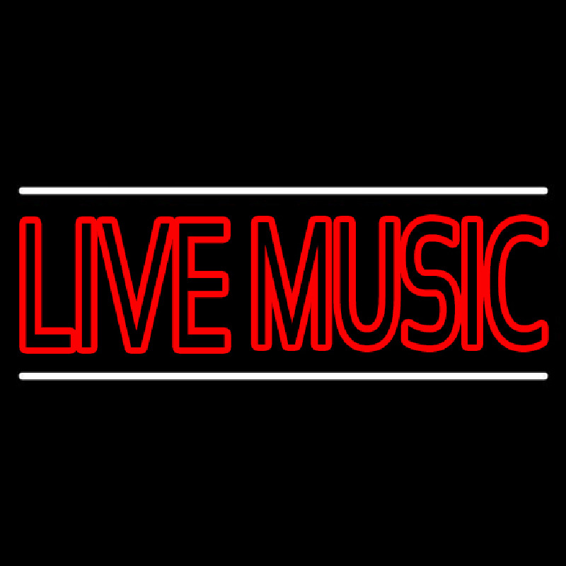 Double Stroke Live Music Enseigne Néon