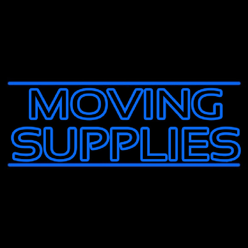 Double Stroke Moving Supplies Enseigne Néon