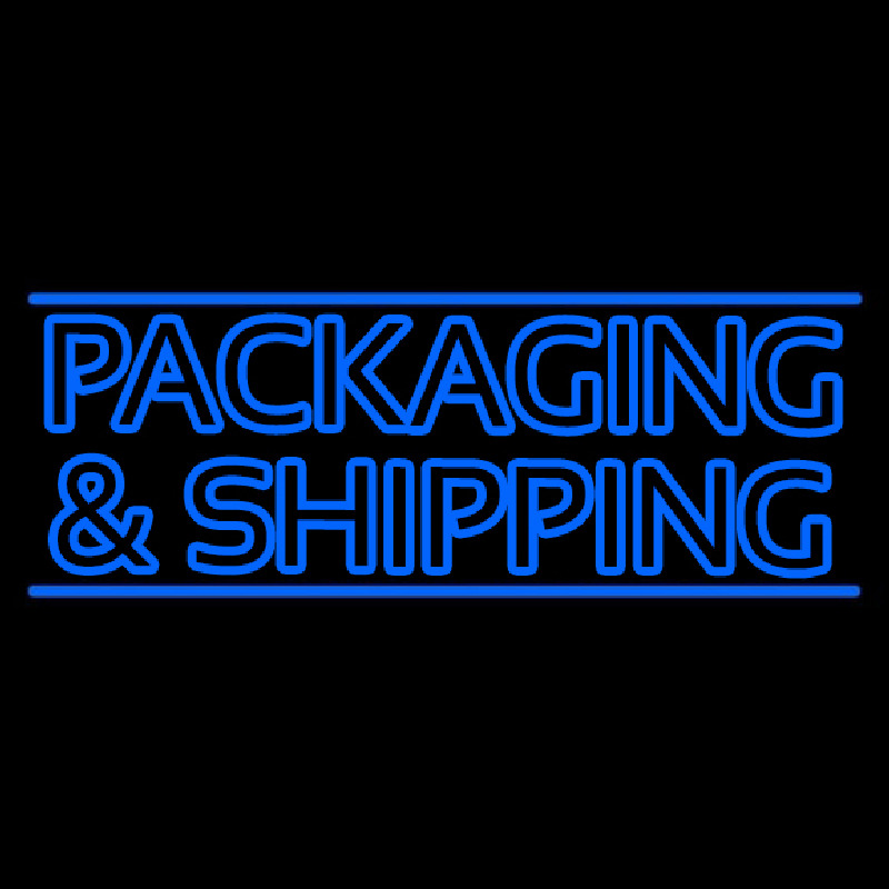 Double Stroke Packaging And Shipping Enseigne Néon
