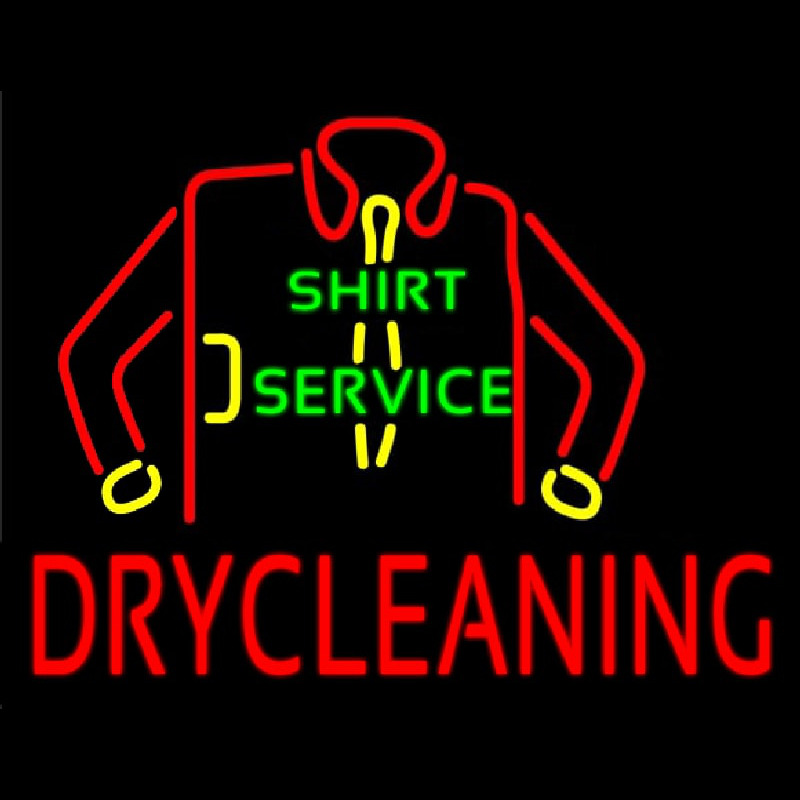 Dry Cleaning Enseigne Néon