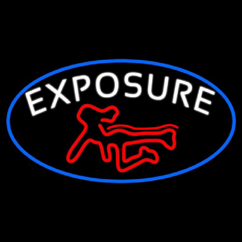 E posure Full Girl Logo Enseigne Néon