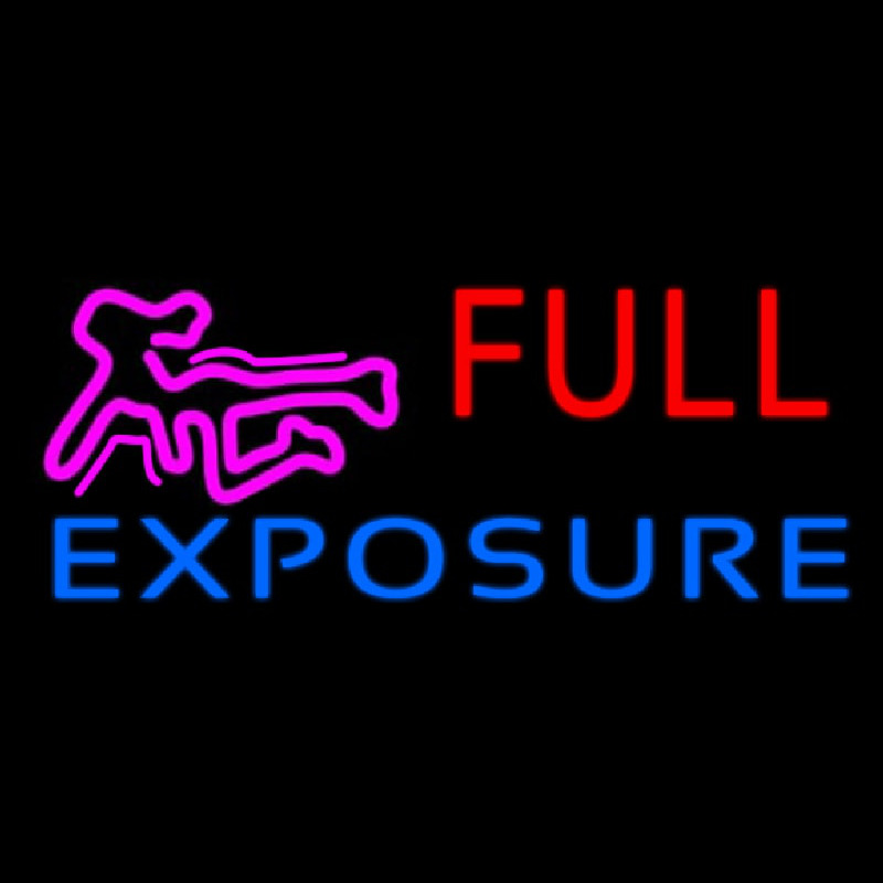 E posure Full Girl Logo Enseigne Néon