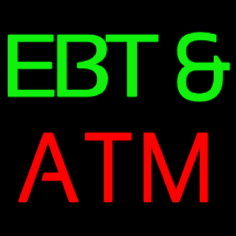 Ebt And Atm Enseigne Néon