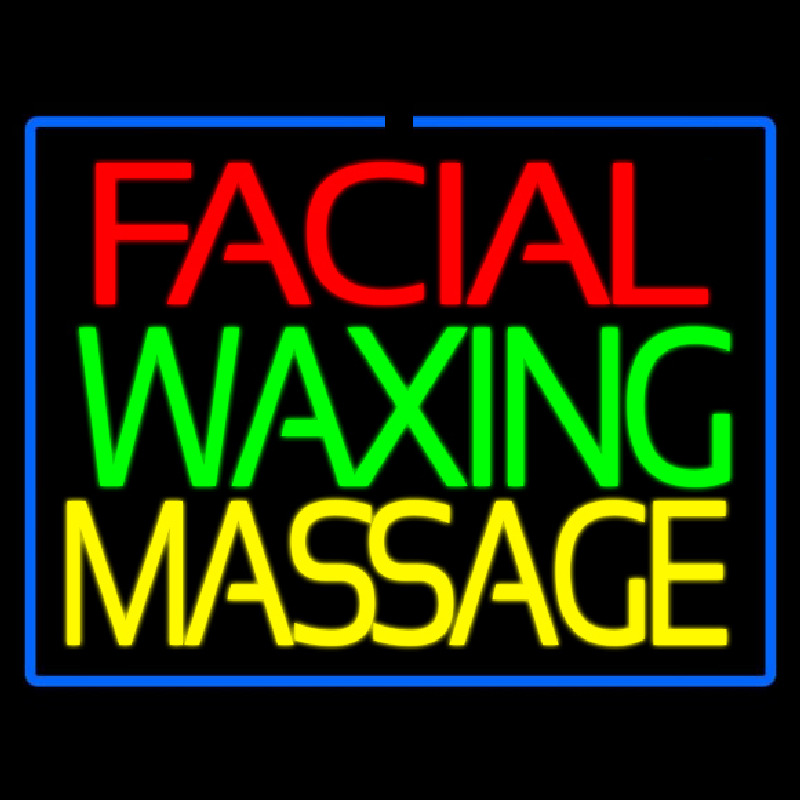 Facial Wa ing Massage Enseigne Néon