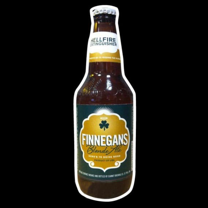 Finnegans Bottle Beer Sign Enseigne Néon