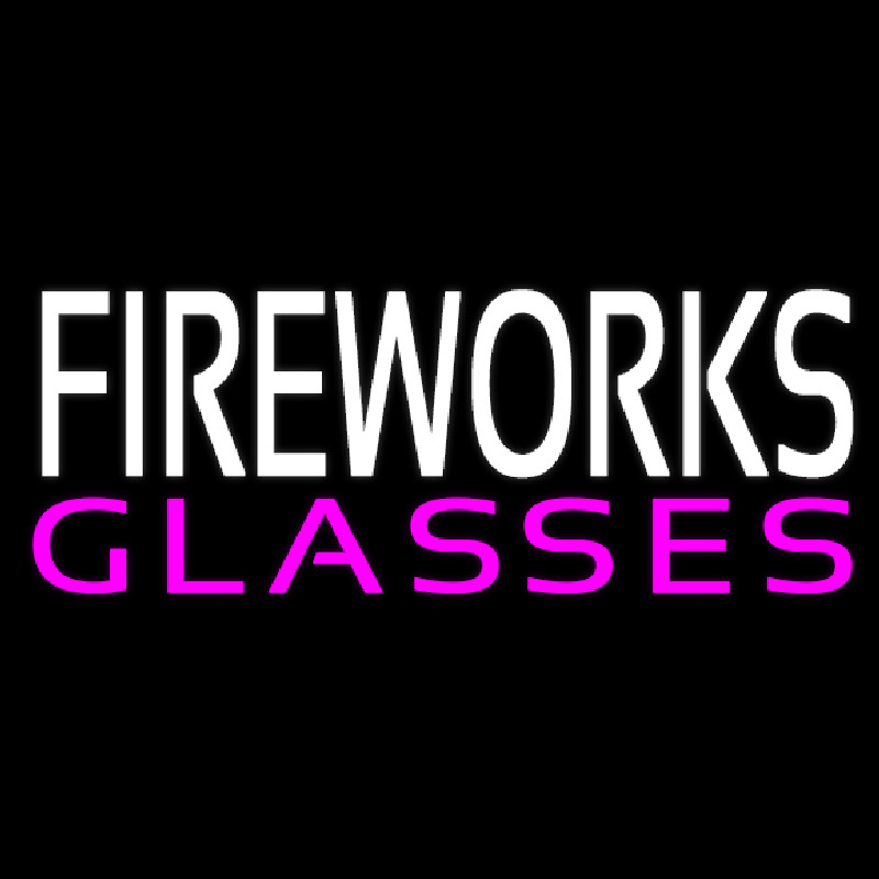 Fire Work Glasses Enseigne Néon