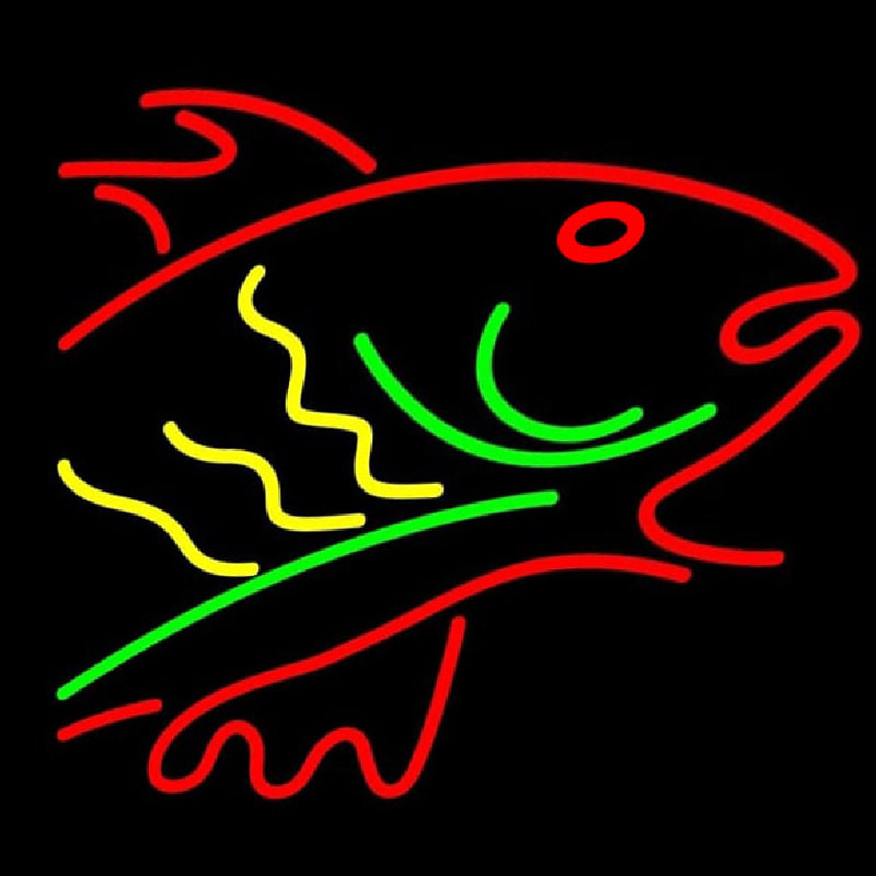 Fish Logo Enseigne Néon