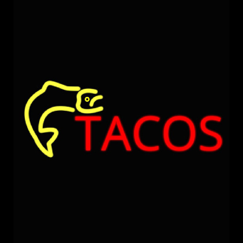 Fish Tacos Catering Enseigne Néon