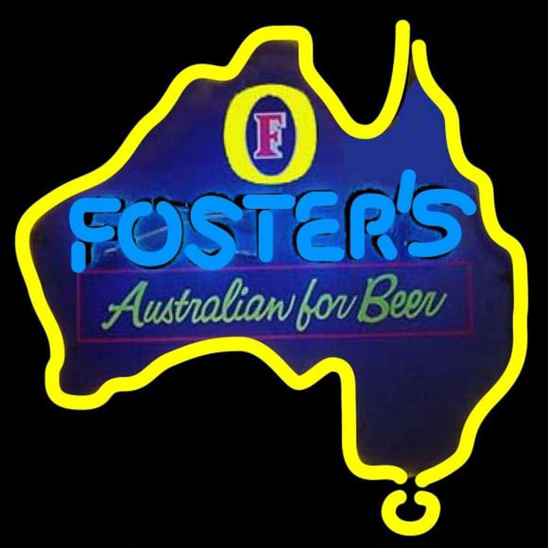 Fosters Australia Beer Sign Enseigne Néon