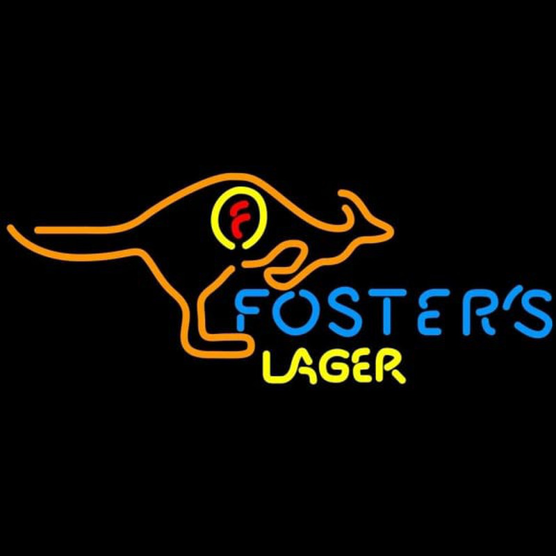 Fosters Kangaroo Beer Sign Enseigne Néon