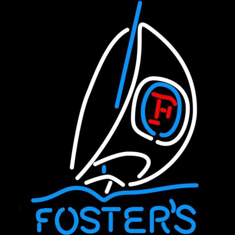 Fosters Sailboat Beer Sign Enseigne Néon