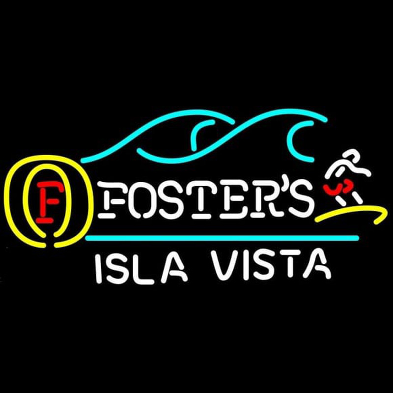 Fosters Surfer Isla Vista Beer Sign Enseigne Néon