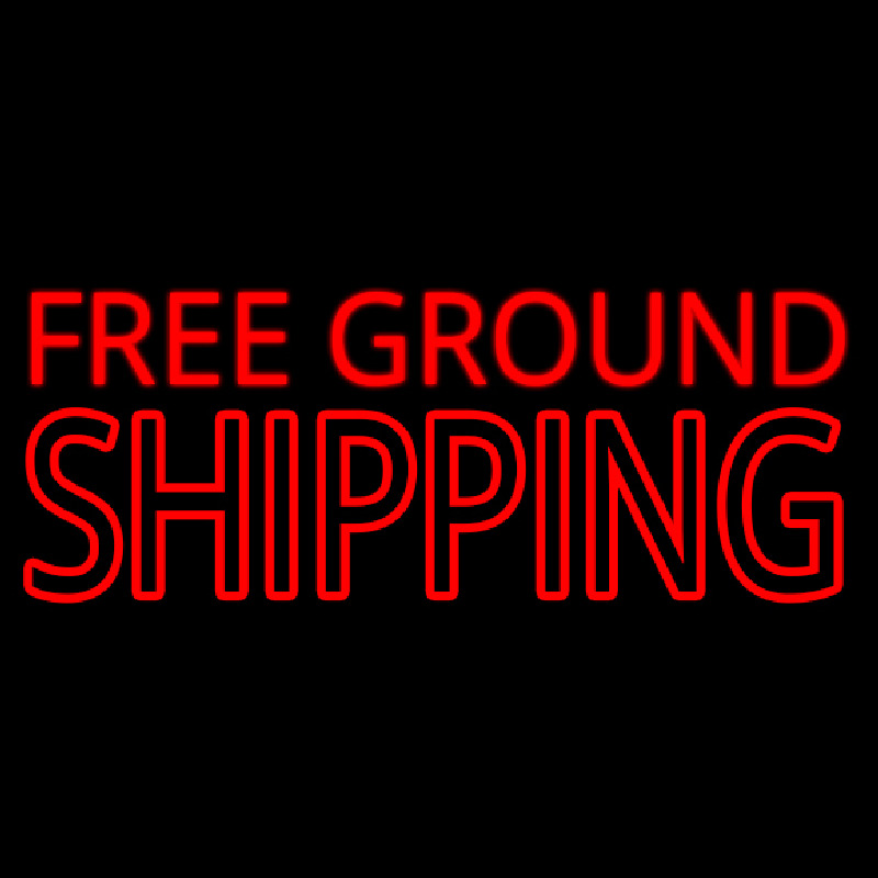 Free Ground Shipping Block Enseigne Néon