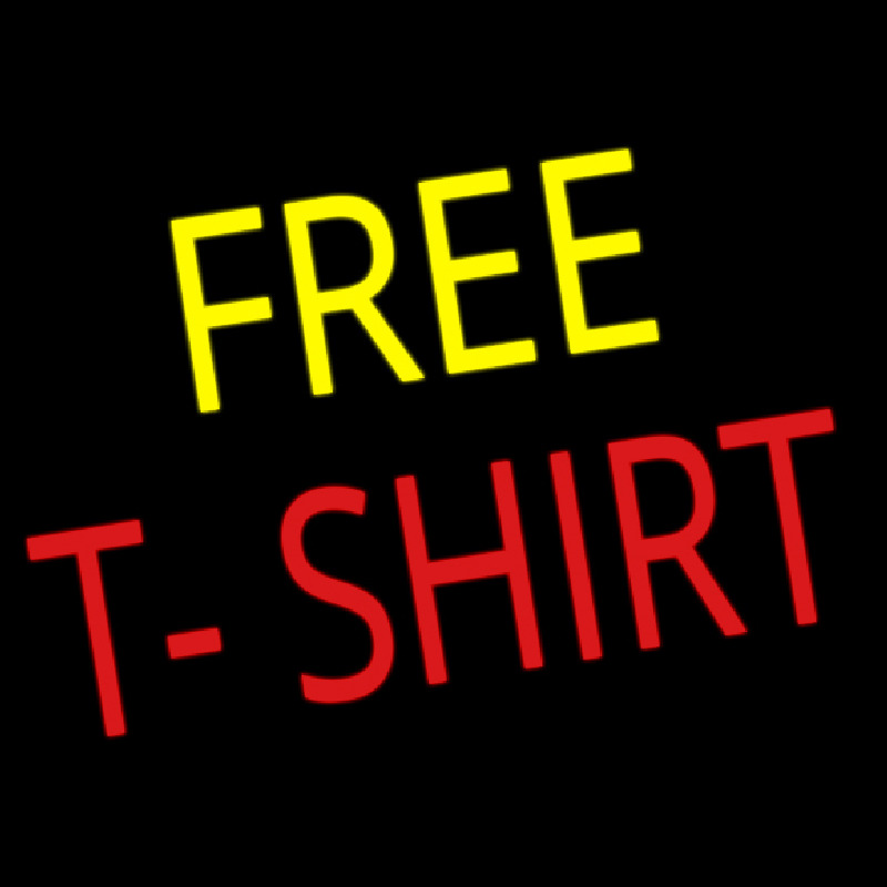 Free T Shirts Enseigne Néon