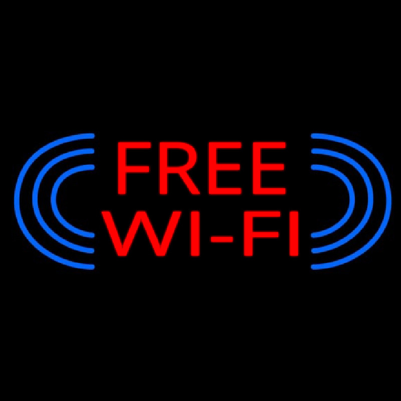 Free Wi Fi Enseigne Néon