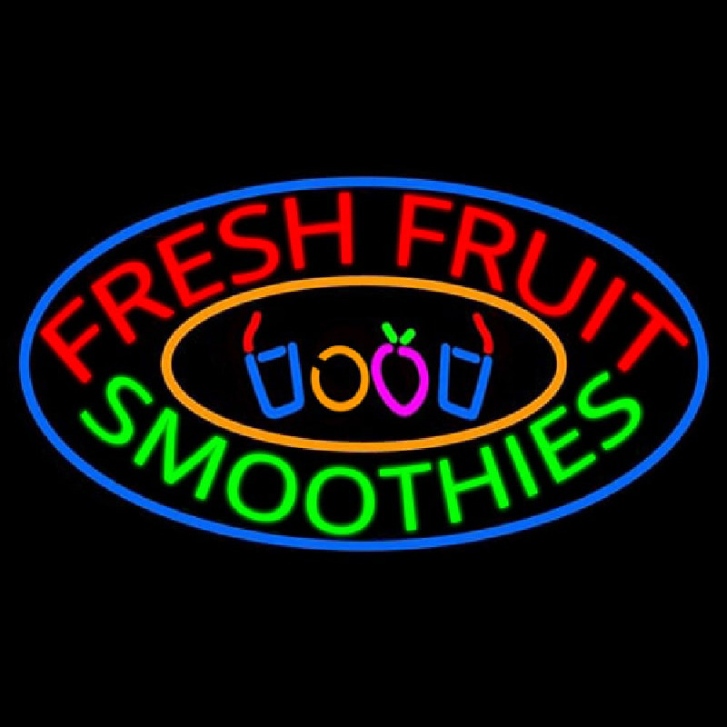 Fresh Fruit Smoothies Enseigne Néon
