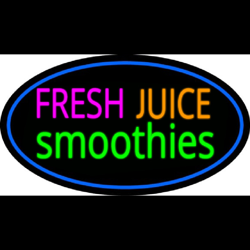 Fresh Juices Smoothies Enseigne Néon