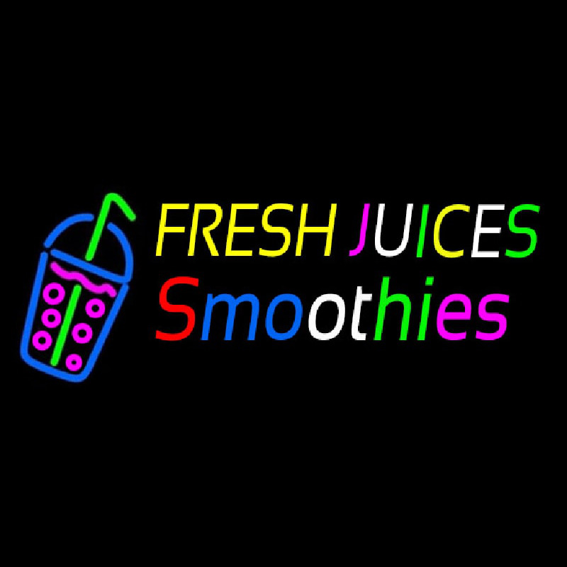 Fresh Juices Smoothies Enseigne Néon