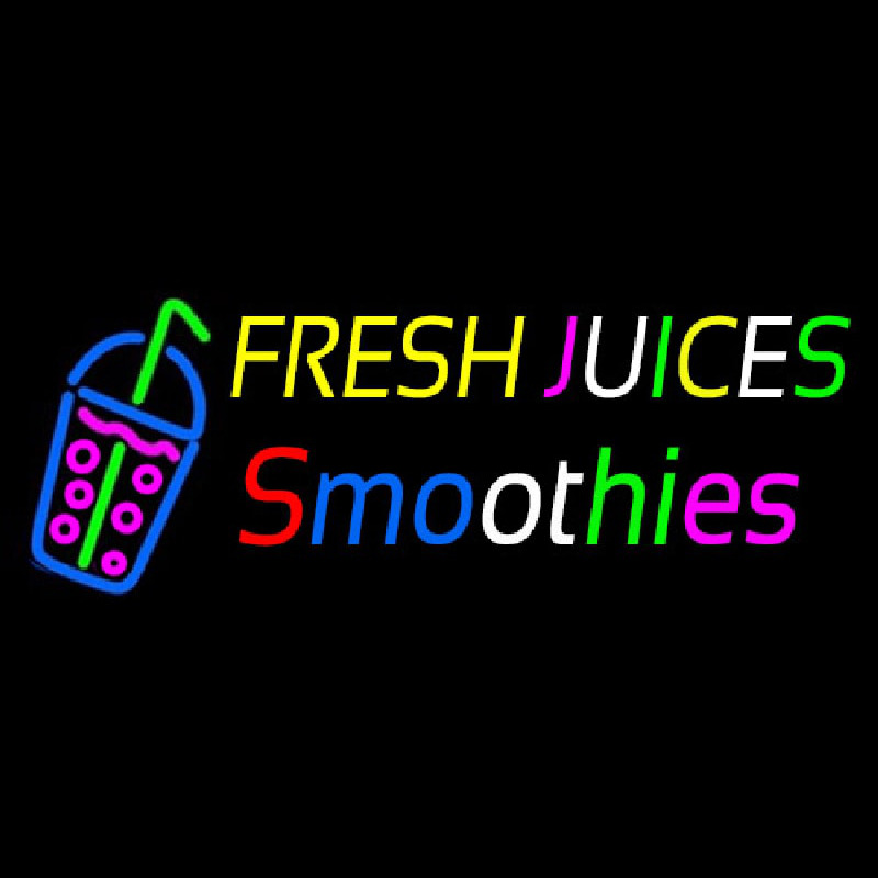 Fresh Juices Smoothies Enseigne Néon