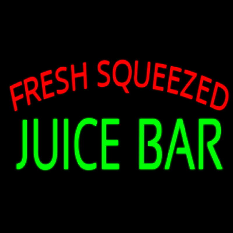 Fresh Squeezed Juice Bar Enseigne Néon